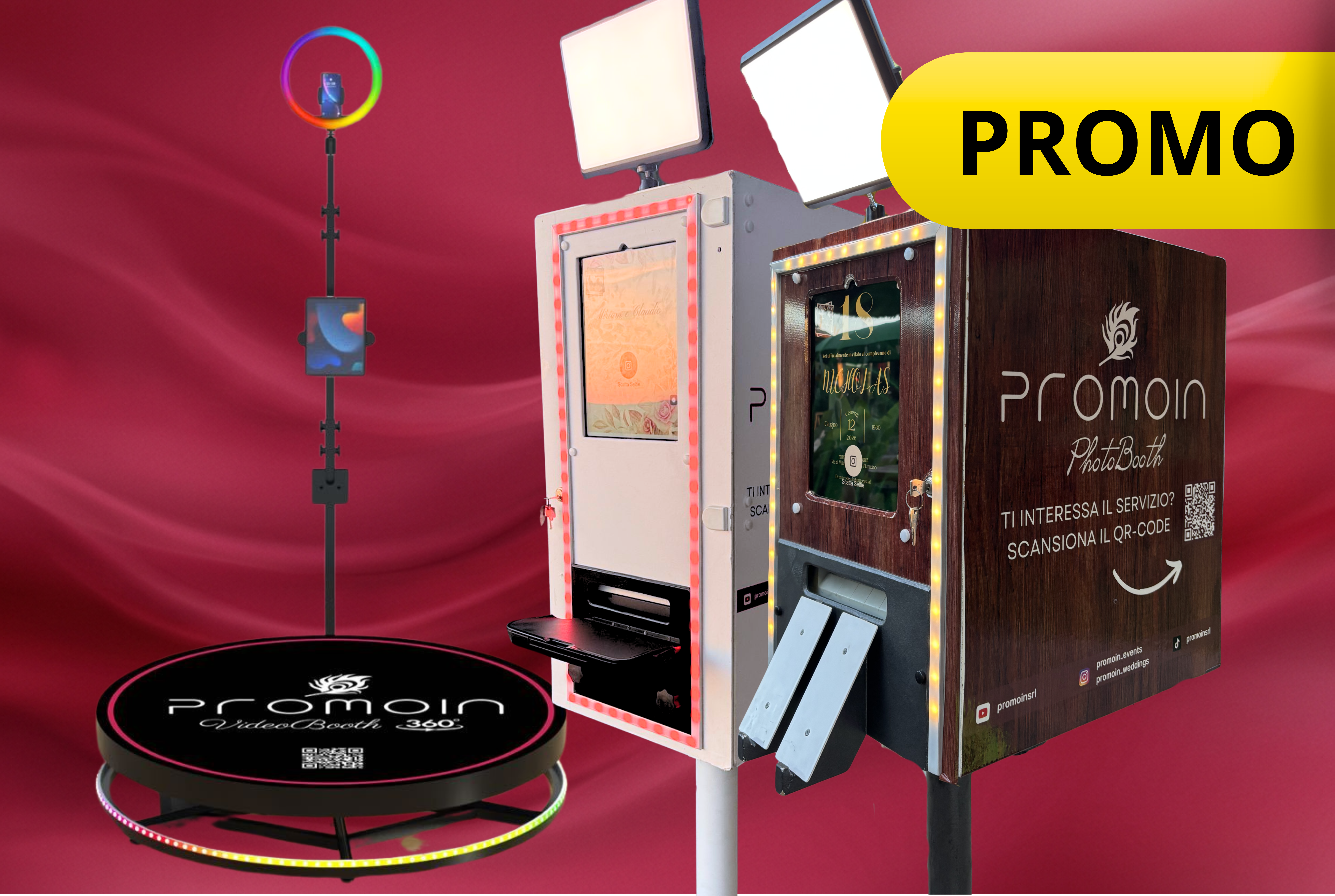 <b>PROMO</b> - PhotoBooth 13" e VideoBooth 360°